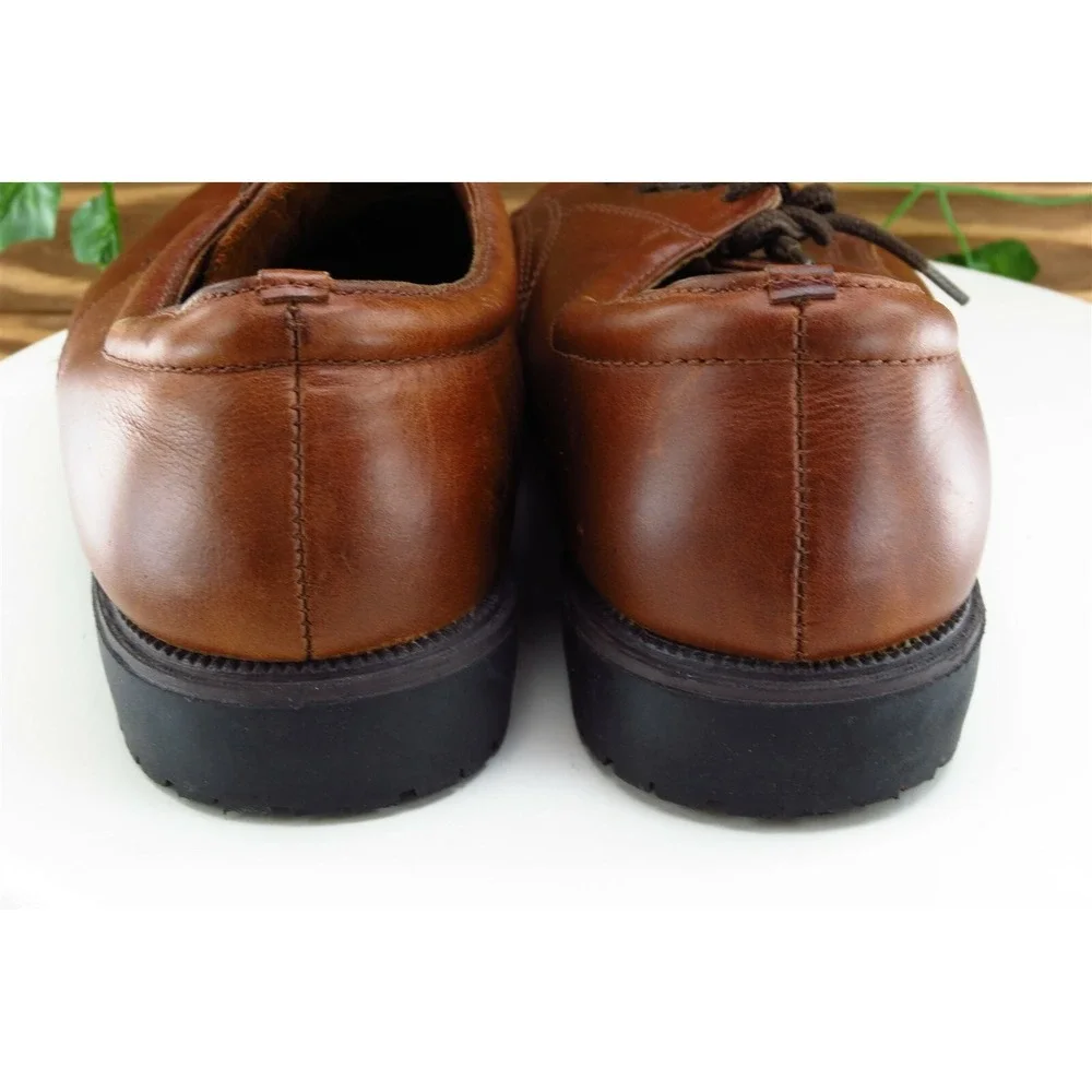 Claybrooke Shoes Sz 9 M‎ Brown Derby Oxfords Leather Men